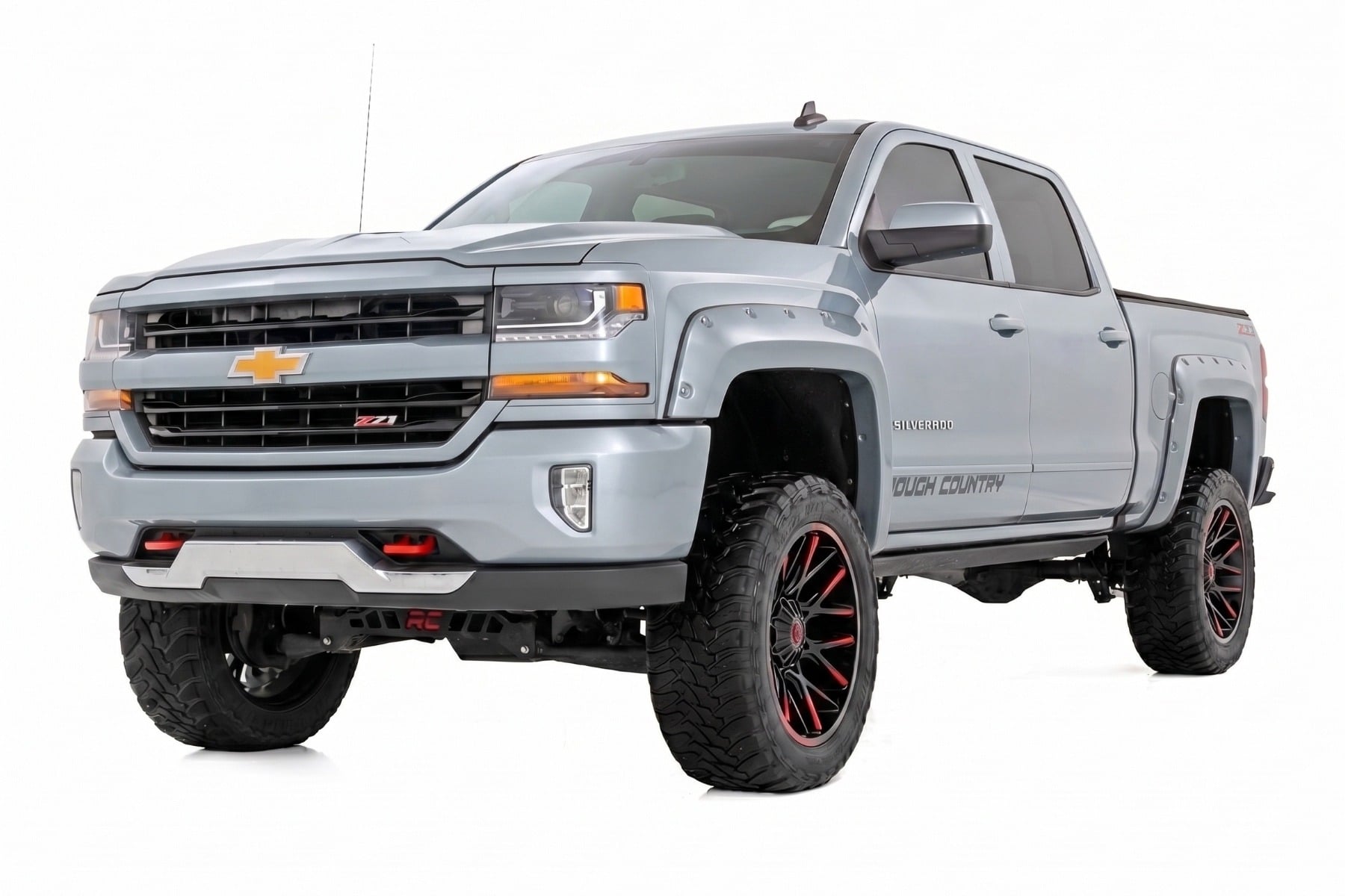 Pocket Fender Flares | 5'9" Bed | GAN Silver Ice Metallic | Chevy Silverado 1500 (14-18 & Classic) - Fender Flares (Image 2 of 6)