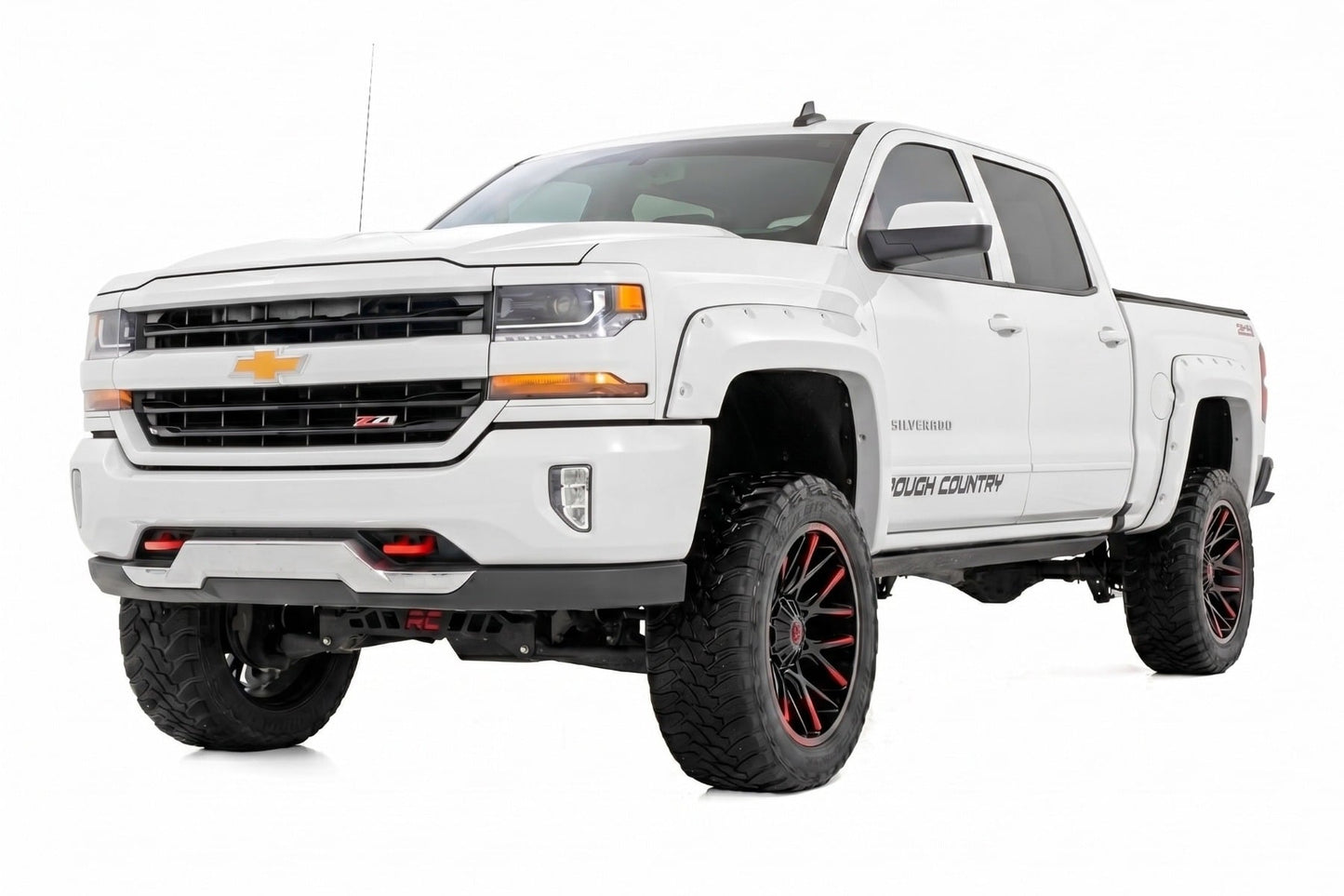 Pocket Fender Flares | 5'9" Bed | GAZ Summit White | Chevy Silverado 1500 (14-18 & Classic) - Fender Flares (Image 2 of 6)