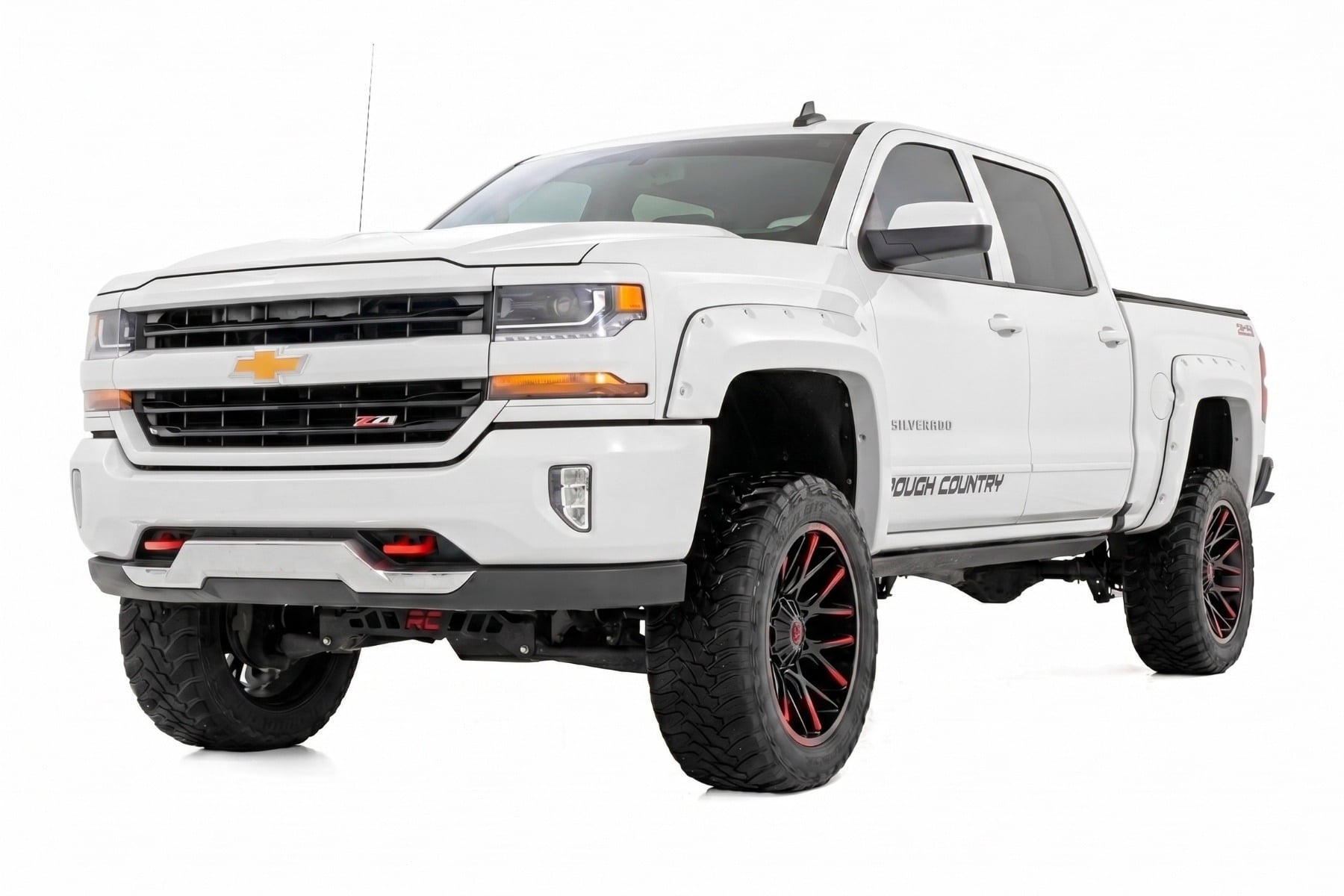 Pocket Fender Flares | 5'9" Bed | GAZ Summit White | Chevy Silverado 1500 (14-18 & Classic) - Fender Flares (Image 2 of 6)