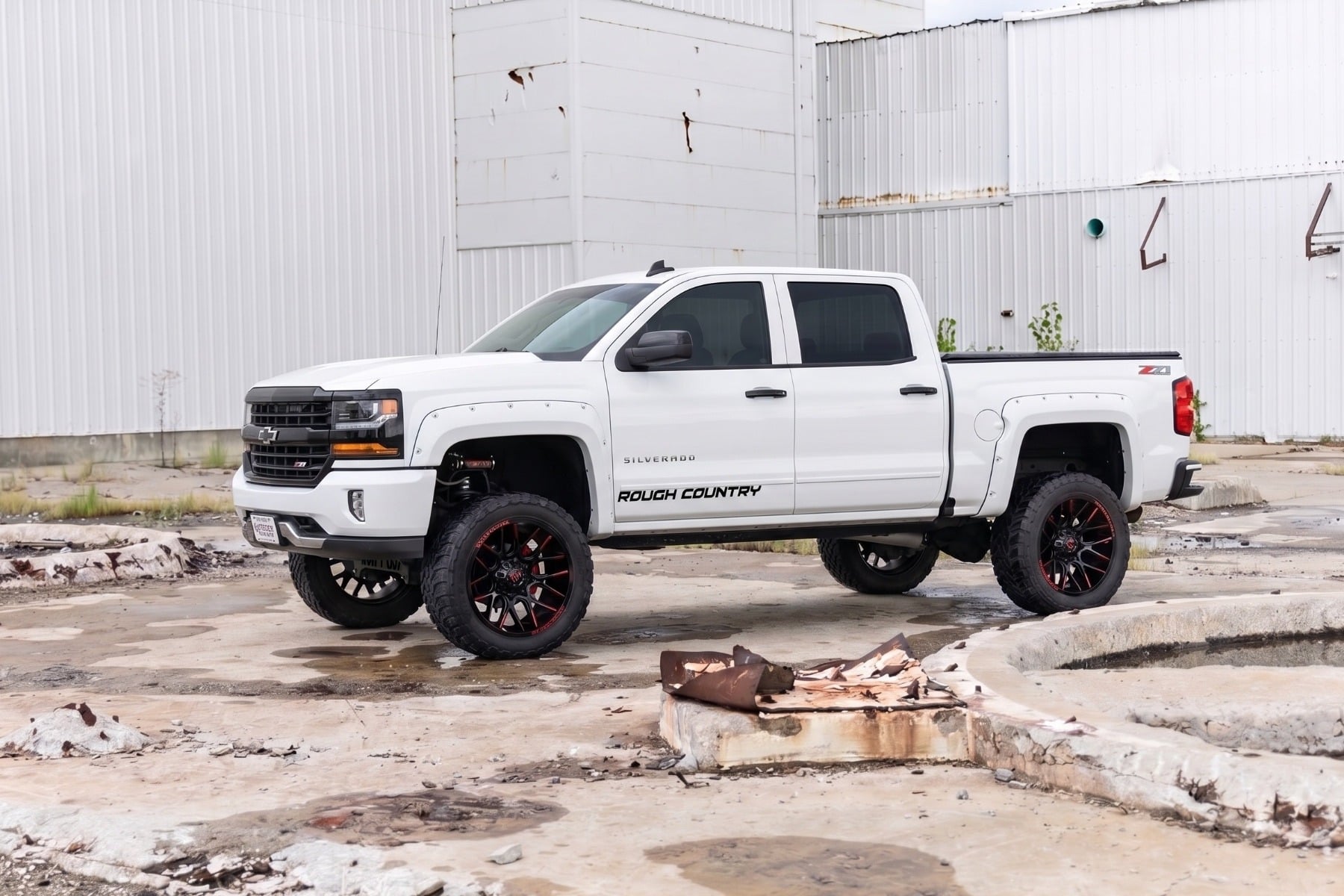 Pocket Fender Flares | 5'9" Bed | GAZ Summit White | Chevy Silverado 1500 (14-18 & Classic) - Fender Flares (Image 5 of 6)
