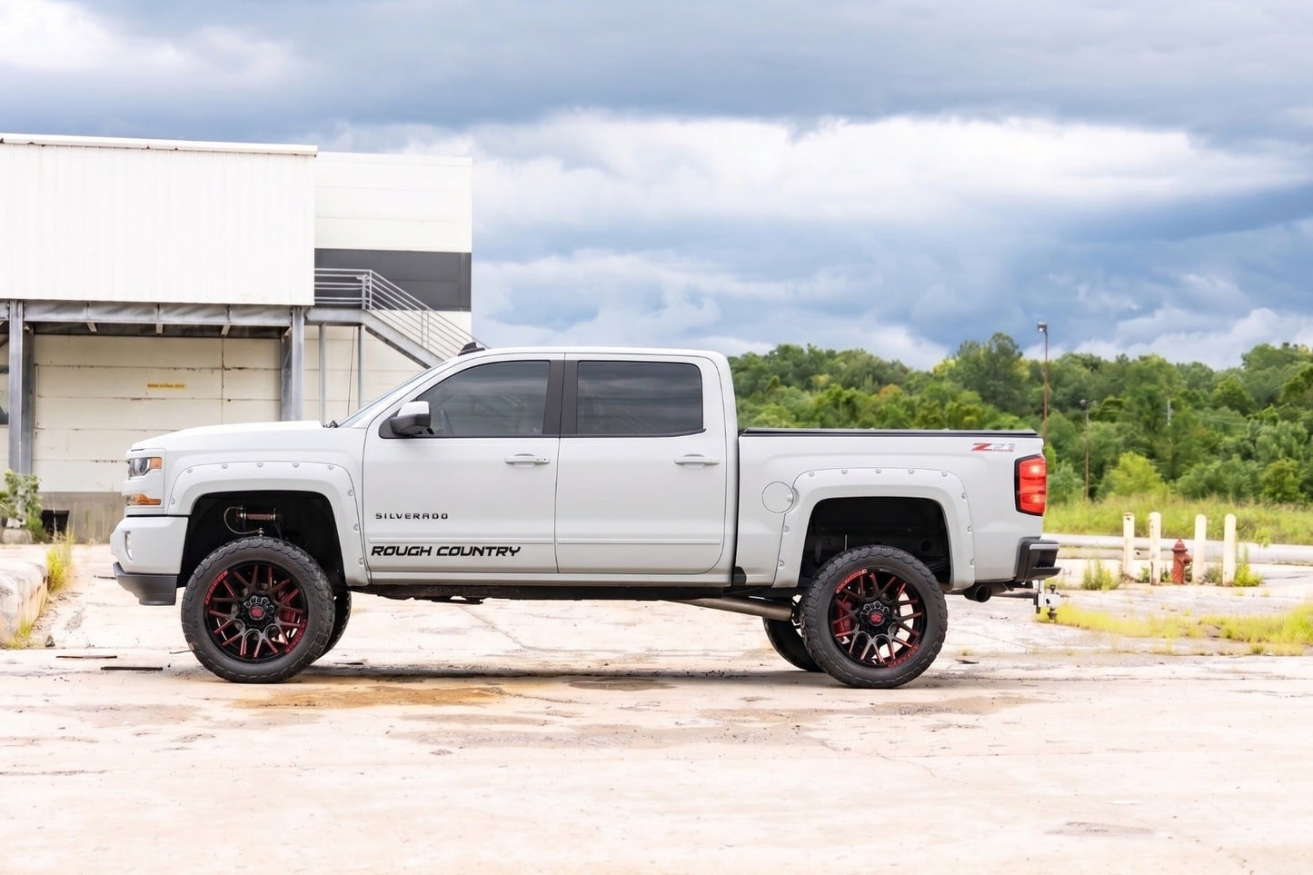 Pocket Fender Flares | 6'7" & 8' Bed | GAZ Summit White | Chevy Silverado 1500 (14-18)/2500HD (15-19) - Fender Flares (Image 6 of 6)