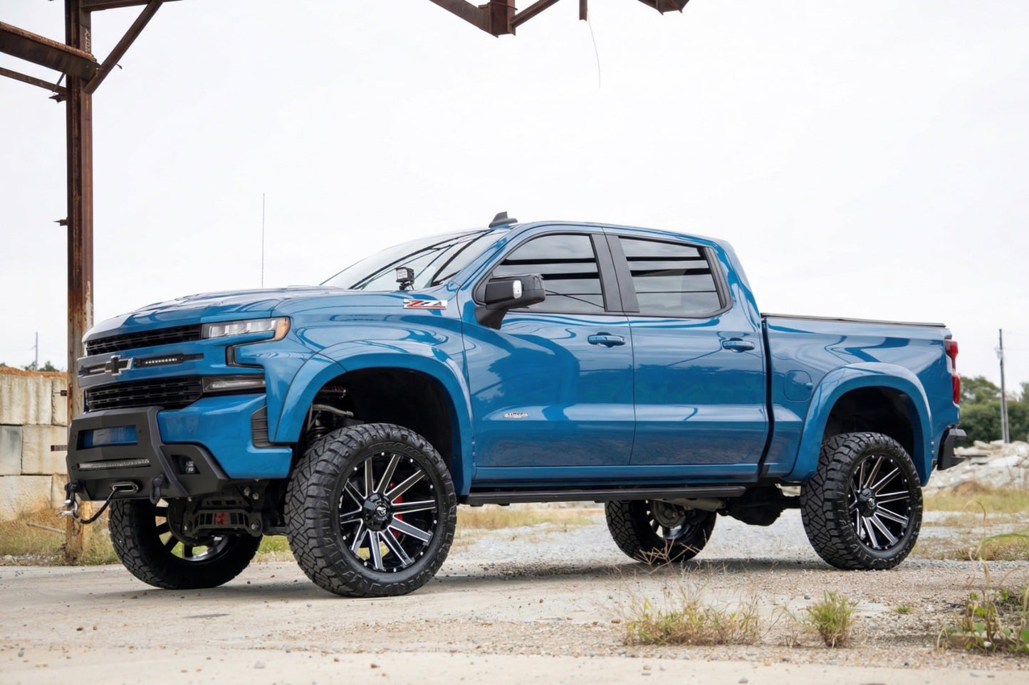 SF1 Fender Flares | GLT Glacier Blue | Chevy Silverado 1500 2WD/4WD (19-26) - Fender Flares (Image 5 of 6)