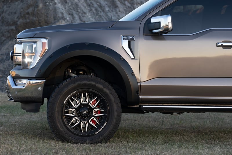 RC Pocket Fender Flares | BN Silver Spruce | Ford F-150 2WD/4WD (2021-2026) (manufacturer page)