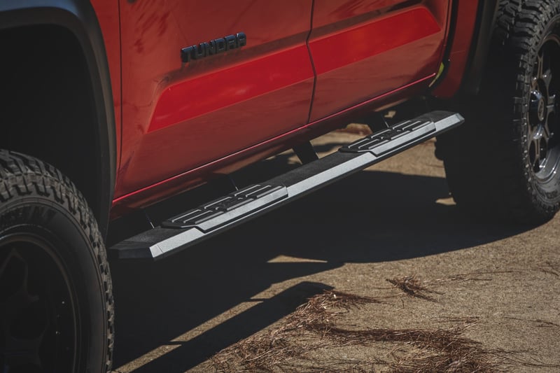 RC TR2 Running Boards | CrewMax | Toyota Tundra 2WD/4WD (2022-2026) (manufacturer page)