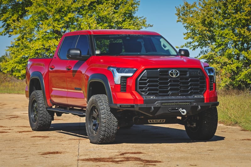 RC TR2 Running Boards | CrewMax | Toyota Tundra 2WD/4WD (2022-2026) (manufacturer page)