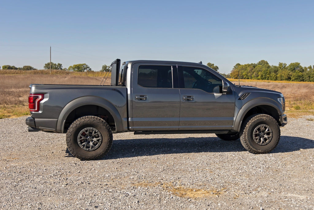 49221550 Rough Countrry Hard Tri-Fold Flip Up Bed Cover Ford F-150 (21-26)/F-150 Lightning (22-26)