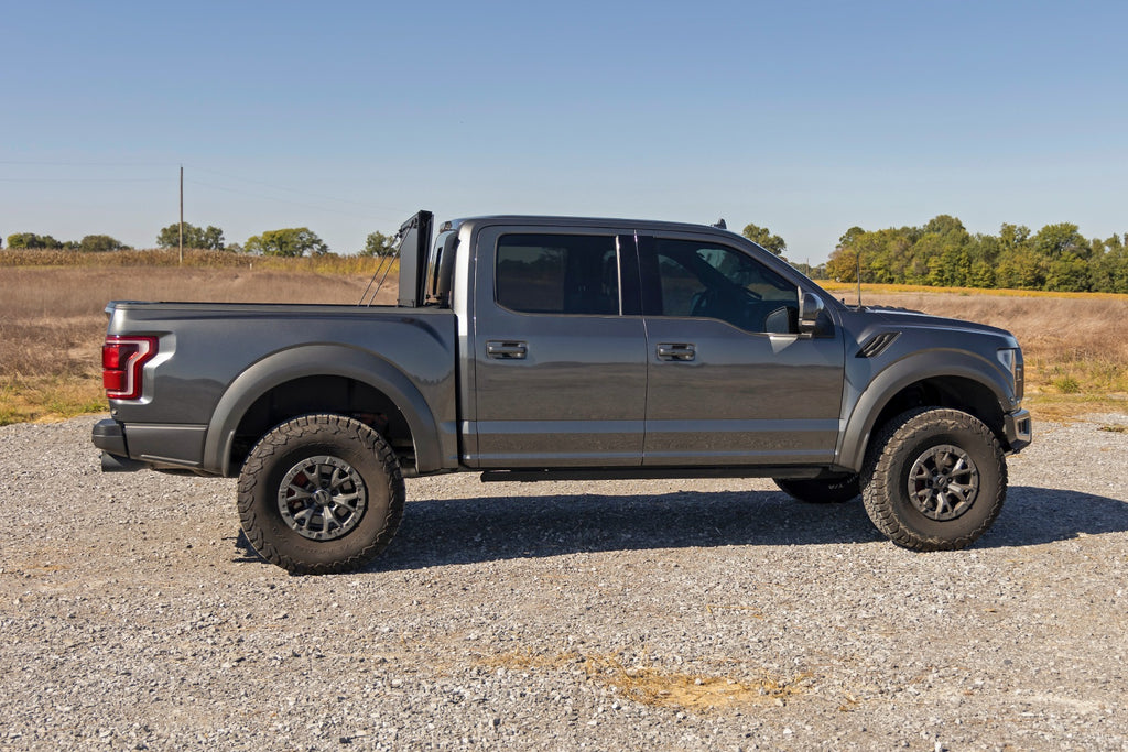49221550 Rough Countrry Hard Tri-Fold Flip Up Bed Cover Ford F-150 (21-26)/F-150 Lightning (22-26)