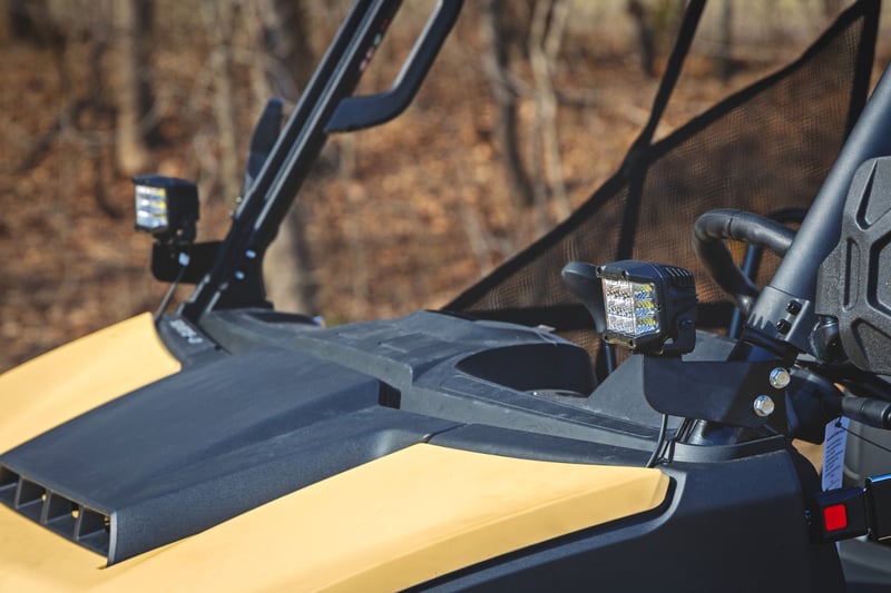 RC LED Light Kit | Front Mount | 3" Chrome Pair | Wide Angle | Segway 570 F (manufacturer page)