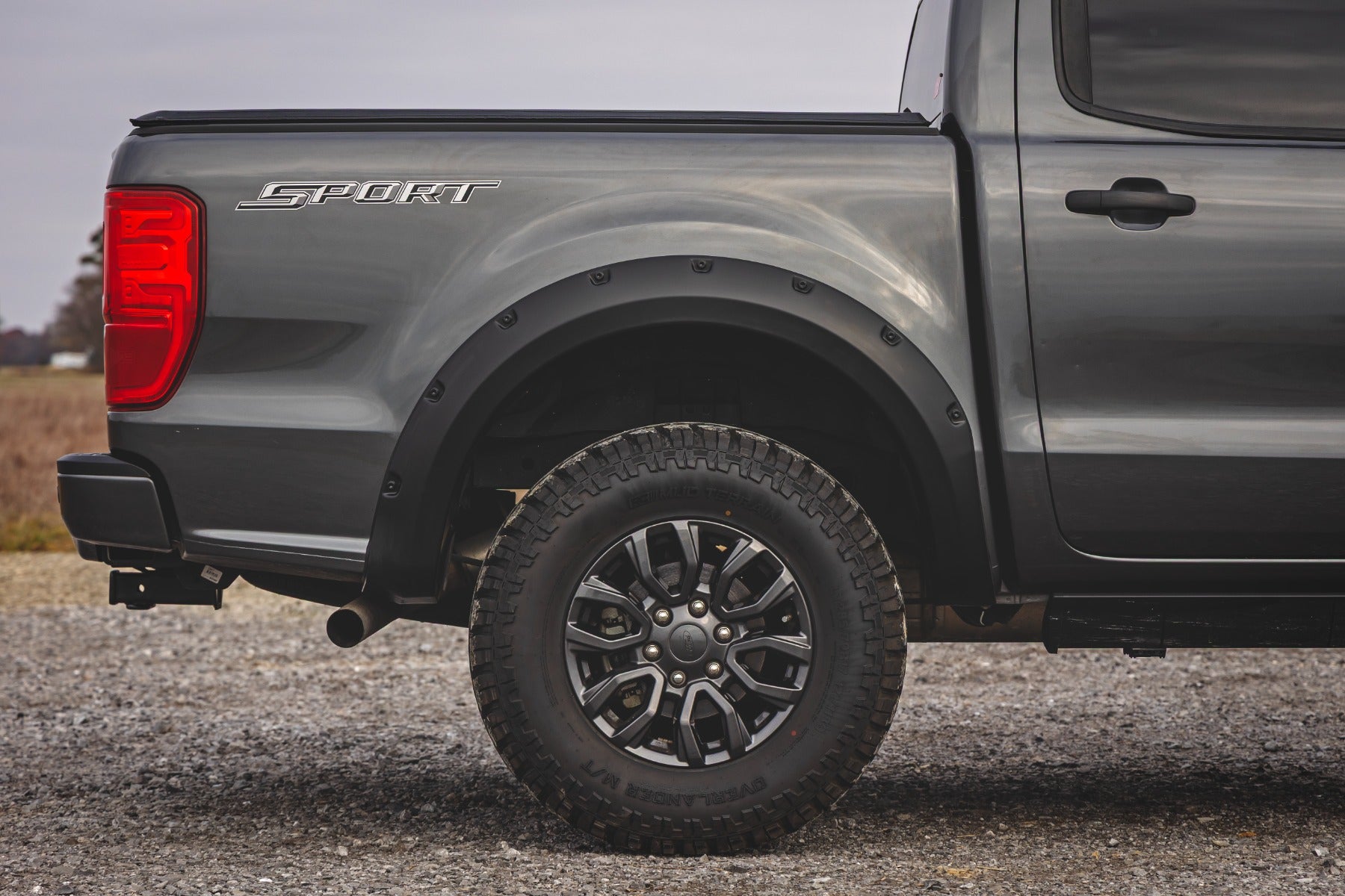 Pocket Fender Flares | J7 Magnetic Gray | Ford Ranger 2WD/4WD (2019-2023) - Fender Flares (Image 6 of 6)