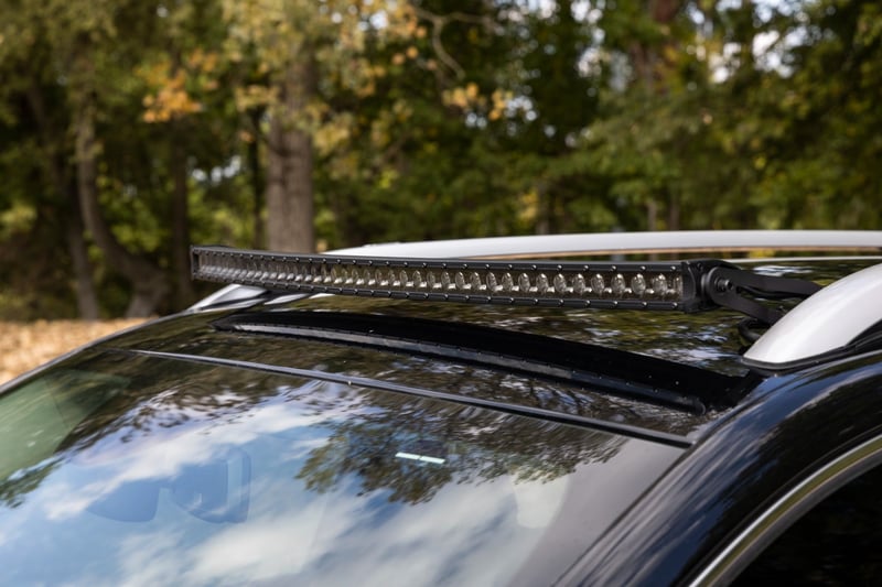 RC LED Light Kit | Roof Mount | 40" Black Single Row | Jeep Cherokee KL (14-23) (manufacturer page)