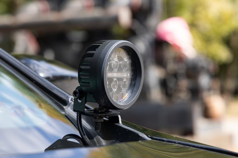 RC LED Light Kit | Ditch Mount | 2" Black Pair | Spot | Jeep Cherokee KL (14-21) (manufacturer page)