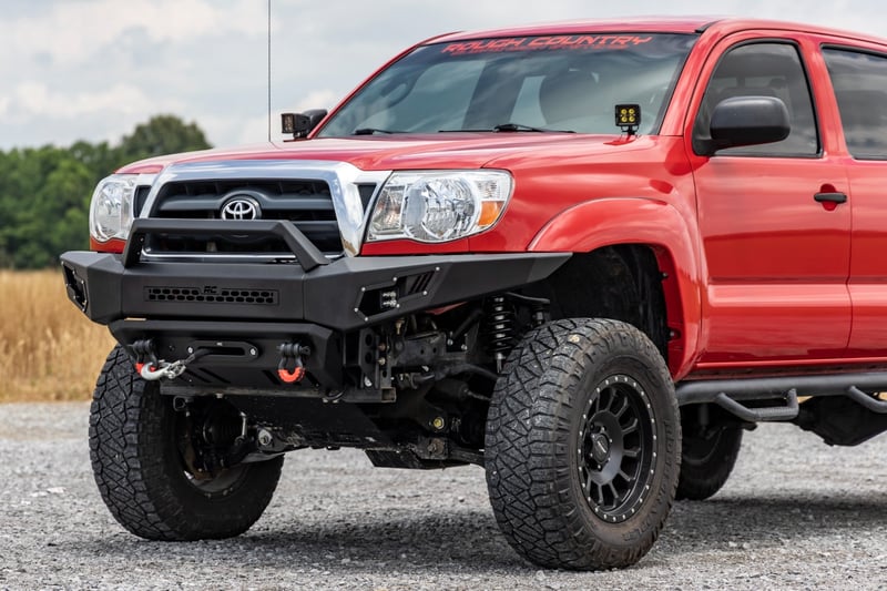 RC LED Light Kit | Ditch Mount | Black Series Round | 3.5 Inch | Amber DRL | Toyota Tacoma (05-15) (manufacturer page)