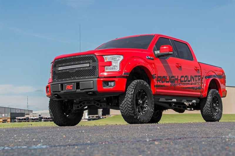 RC Mesh Grille | 30" Dual Row LED | Black | Ford F-150 2WD/4WD (2015-2017) (manufacturer page)