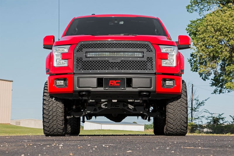RC Mesh Grille | 30" Dual Row LED | Black | Ford F-150 2WD/4WD (2015-2017) (manufacturer page)