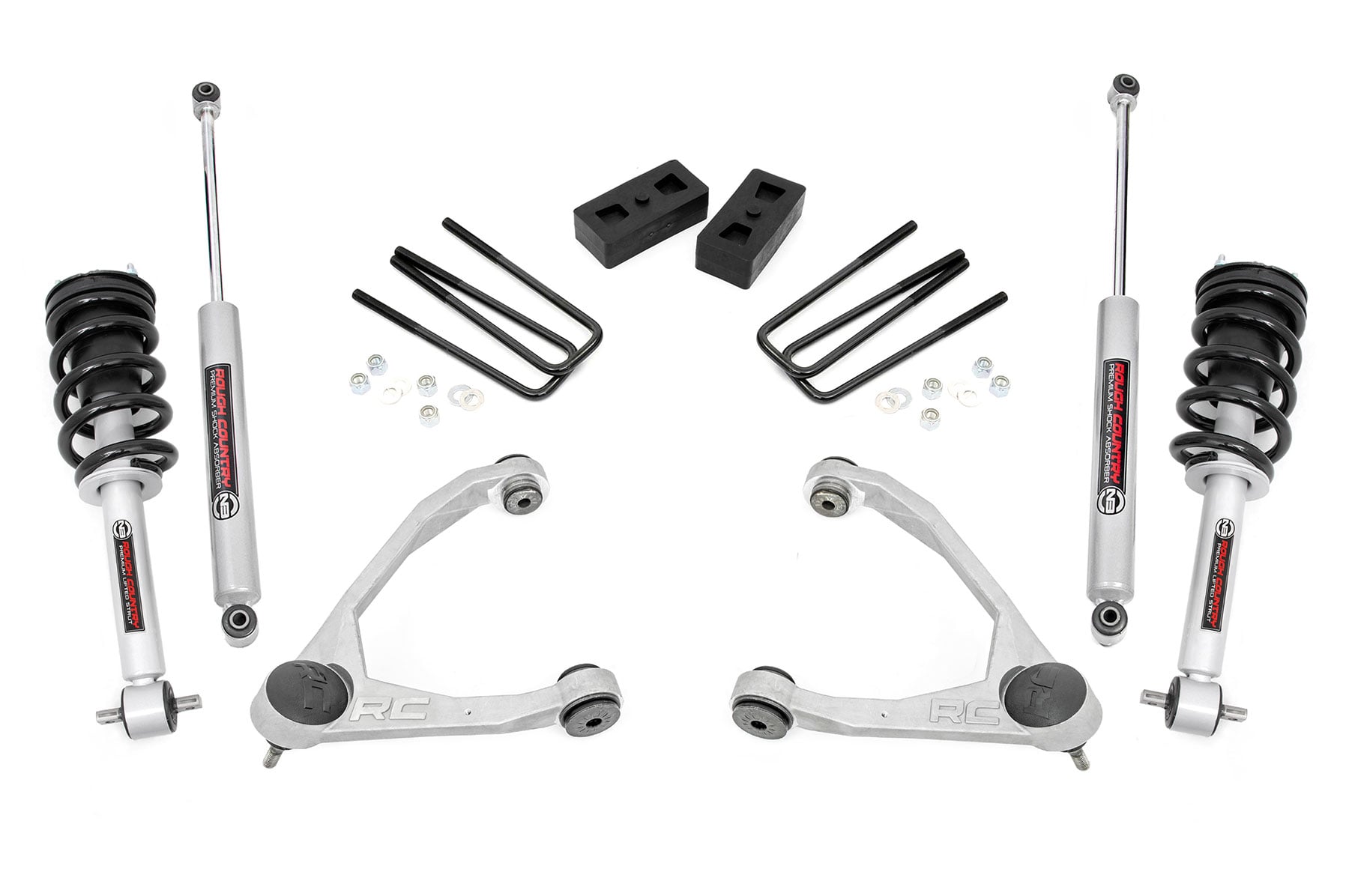 3.5 Inch Lift Kit | Cast Steel | N3 Strut | Chevy/GMC 1500 (07-13) - Susp Lift Kits 2wd