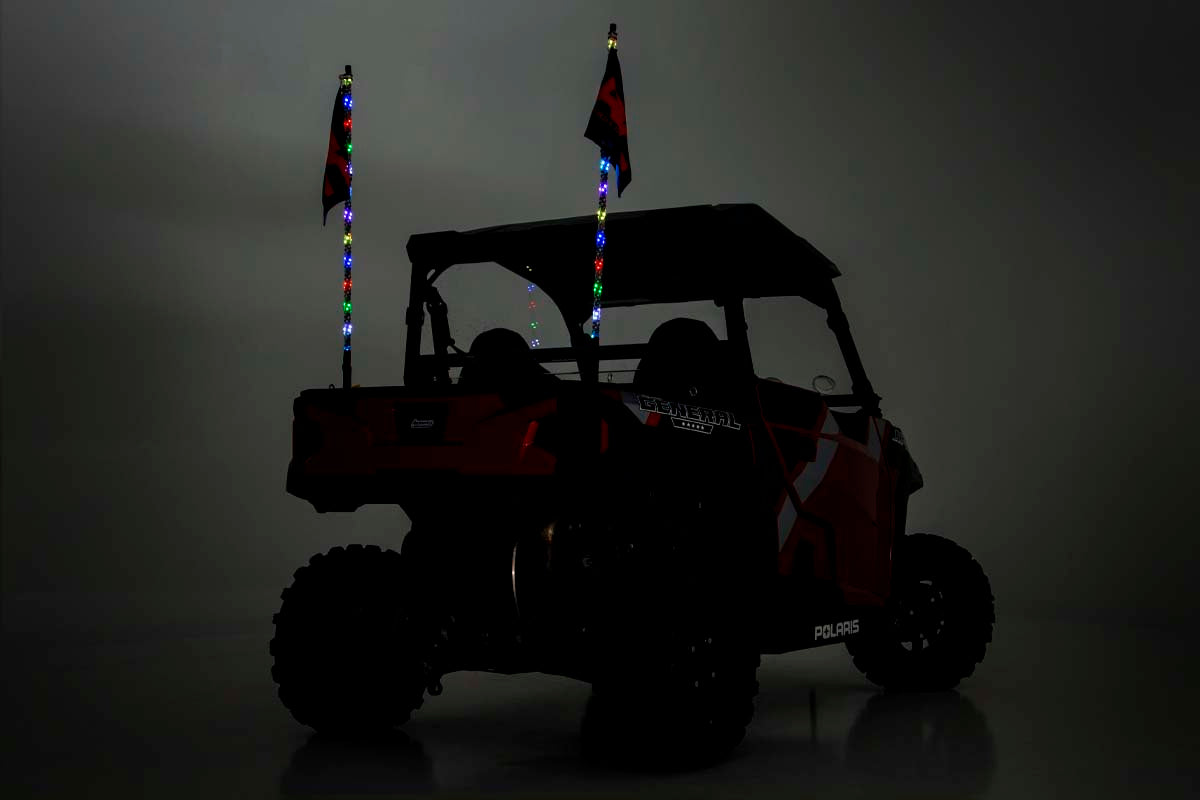 Multi-Color LED | Whip | 4' Long | Pair - Lighting & Acc (Image 5 of 6)