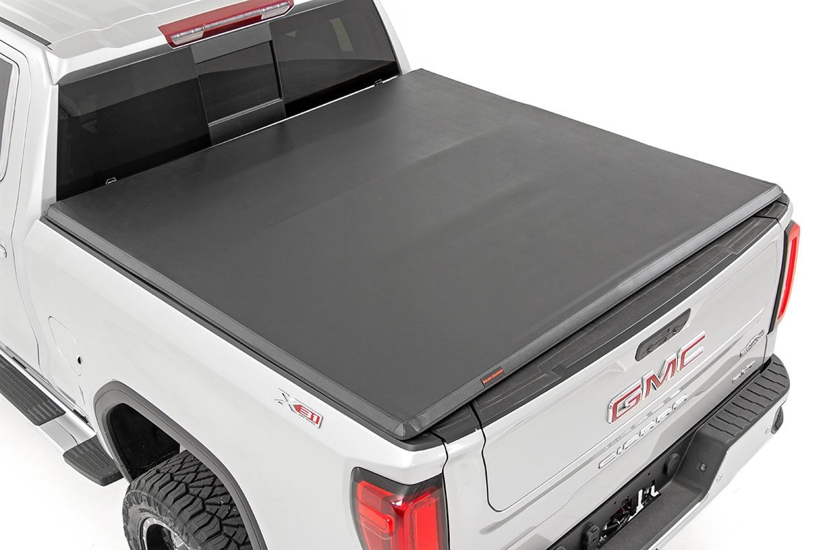 RC Soft Tri-Fold Bed Cover | 5'10" Bed | Chevy/GMC Sierra 1500 (19-26)/Silverado 1500 (19-26) (manufacturer page)