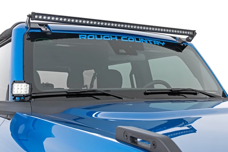 RC LED Light Kit | Upper Windshield | 50" Spectrum Single Row | Ford Bronco (21-26) (manufacturer page)