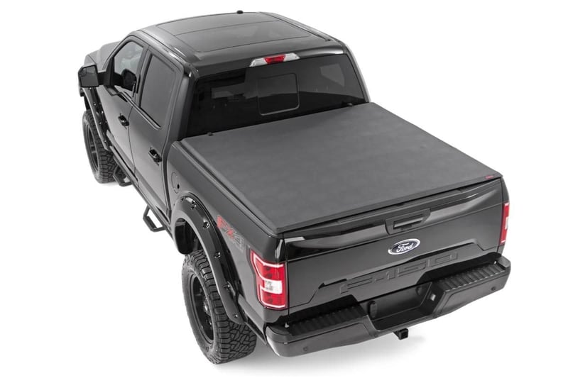 RC Soft Tri-Fold Bed Cover | 5'7" Bed | Ford F-150 (21-26)/F-150 Lightning (22-26) (manufacturer page)