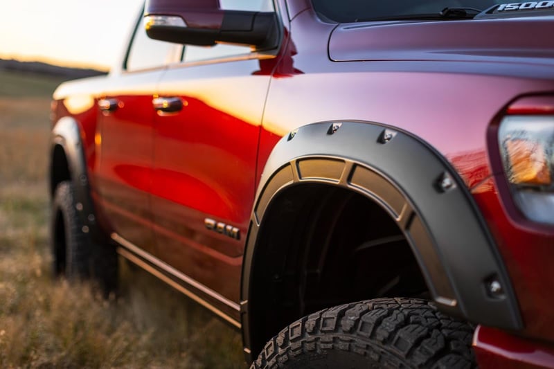 RC Defender Fender Flares | PRP Deep Cherry Red Crystal | Ram 1500 (19-24) (manufacturer page)