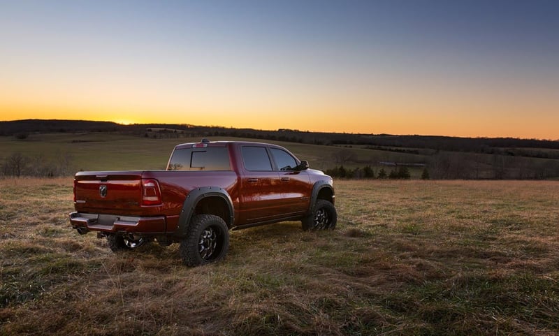 RC Defender Fender Flares | PRP Deep Cherry Red Crystal | Ram 1500 (19-24) (manufacturer page)