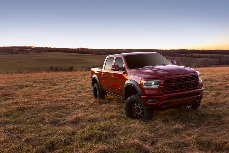 RC Defender Fender Flares | PRP Deep Cherry Red Crystal | Ram 1500 (19-24) (manufacturer page)
