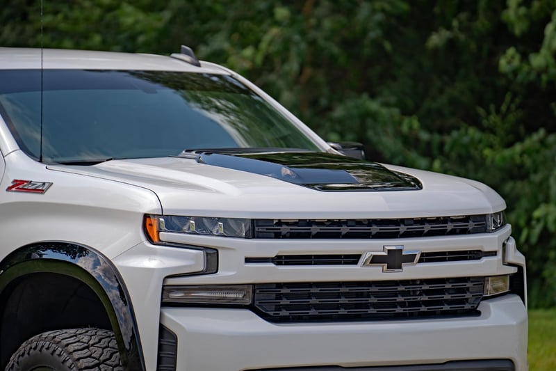 RC Hood Scoop | GXG Tungsten | Chevy Silverado 1500 2WD/4WD (2019-2026) (manufacturer page)