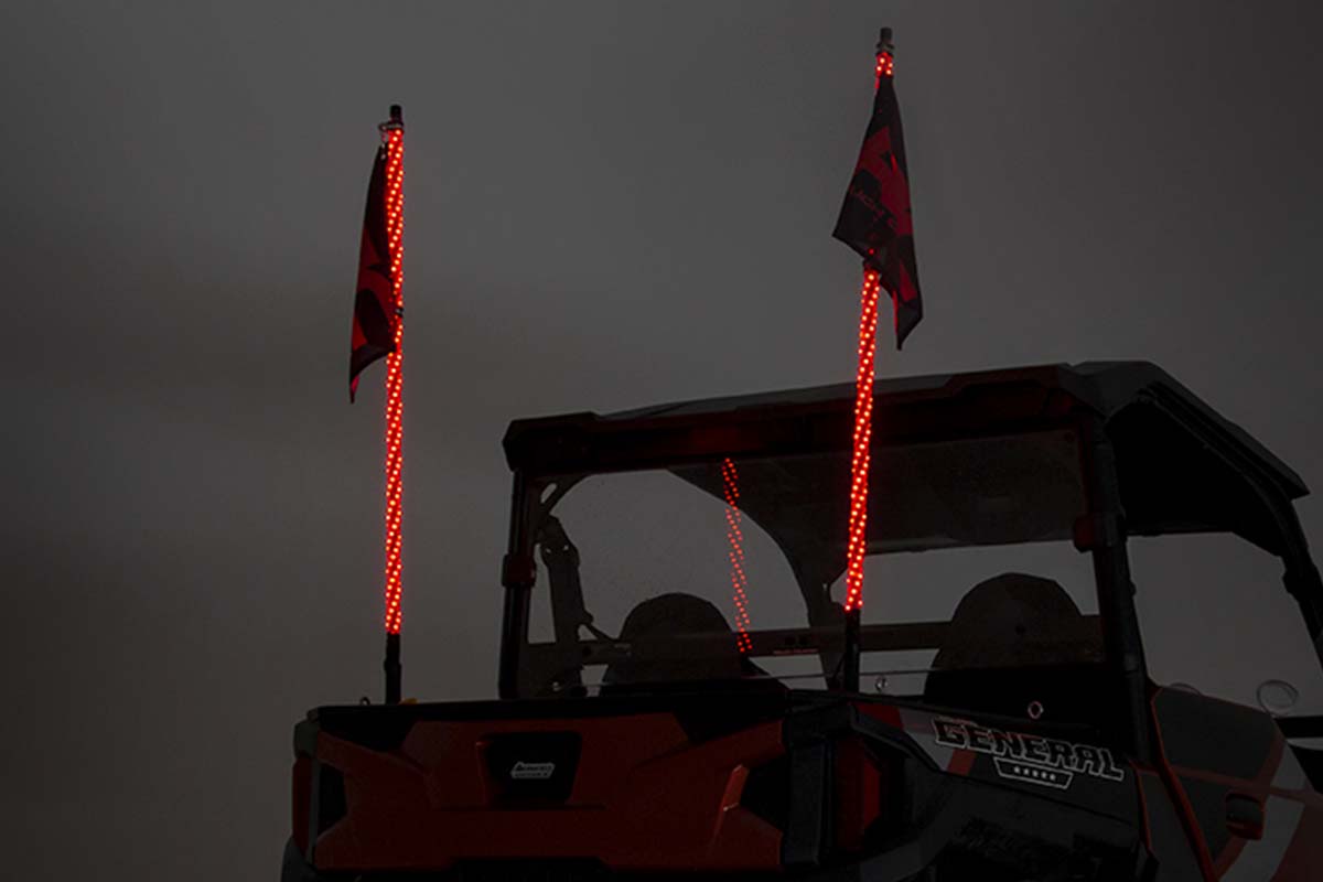 Multi-Color LED | Whip | 4' Long | Pair - Lighting & Acc (Image 1 of 6)