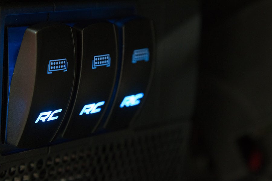 Auxiliary Switch Bezel | Triple - Lighting & Acc (Image 2 of 2)