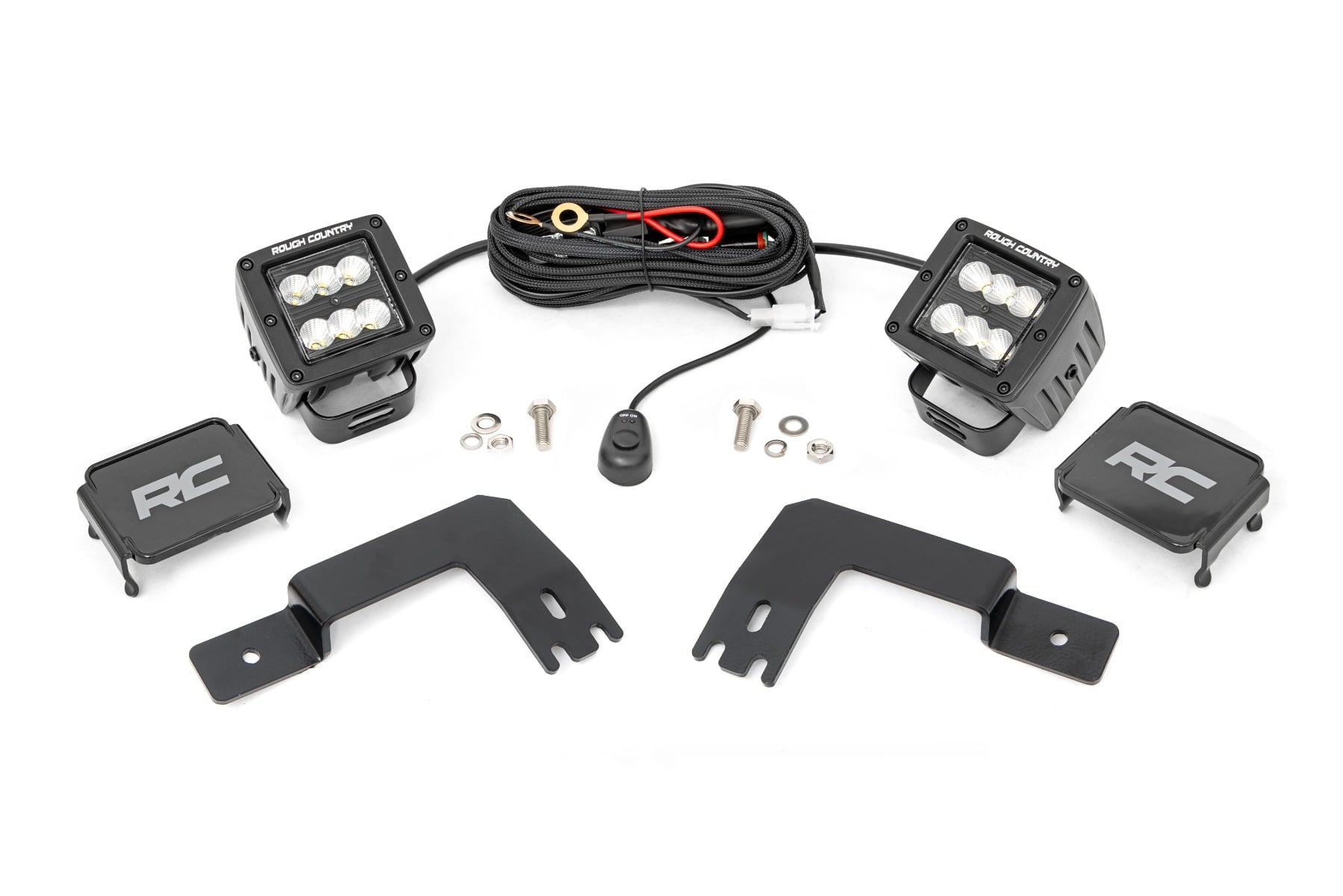 LED Light | Under Bed Mount | 2" Black Pair | Flood | Polaris XPEDITION ADV 5 - Lighting & Acc (Image 1 of 6)