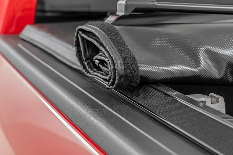 RC Soft Roll Up Bed Cover | 6'4" Bed | Ram 1500 (19-26)/1500 TRX (21-24) (manufacturer page)