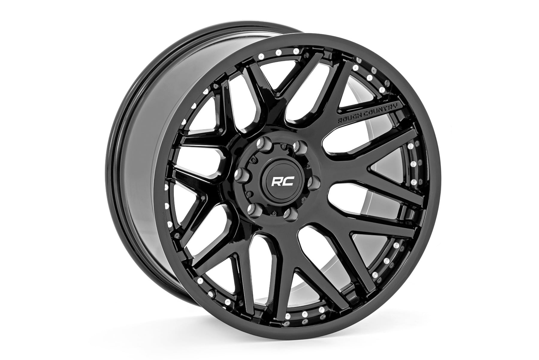 RC 95 Series Wheel | Machined One-Piece | Gloss Black | 20x10 | 5x5 | -19mm (manufacturer page)