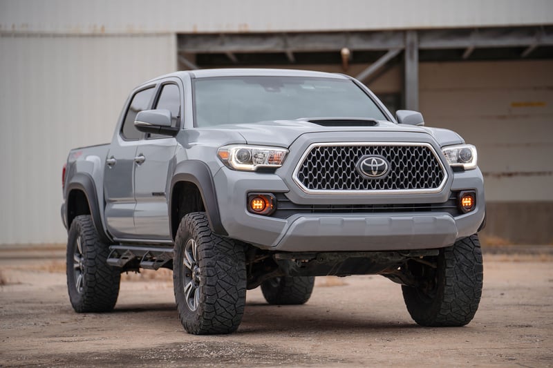 RC Sport Fender Flares | 218 Midnight Black Metallic | Toyota Tacoma (16-23) (manufacturer page)