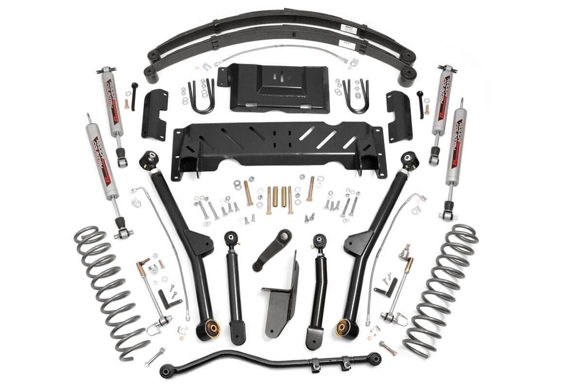 4.5 Inch Lift Kit | Long Arm | RR Leafs | NP242 | Jeep Cherokee XJ 4WD (84-01) - Susp Lift Kits 4wd (Image 2 of 2)